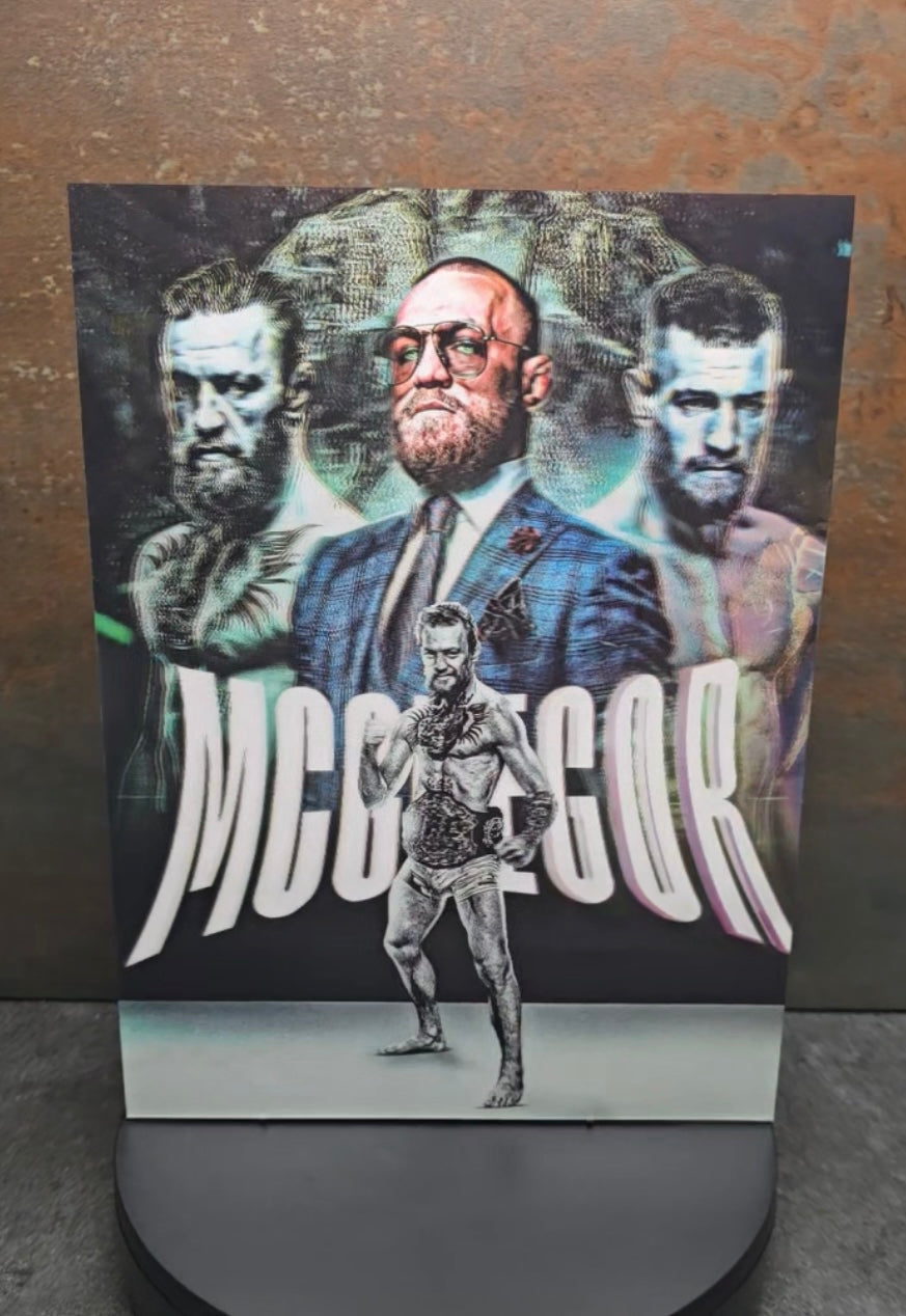 Conor McGregor - 3D Lentikularbild mit 3 Motiven