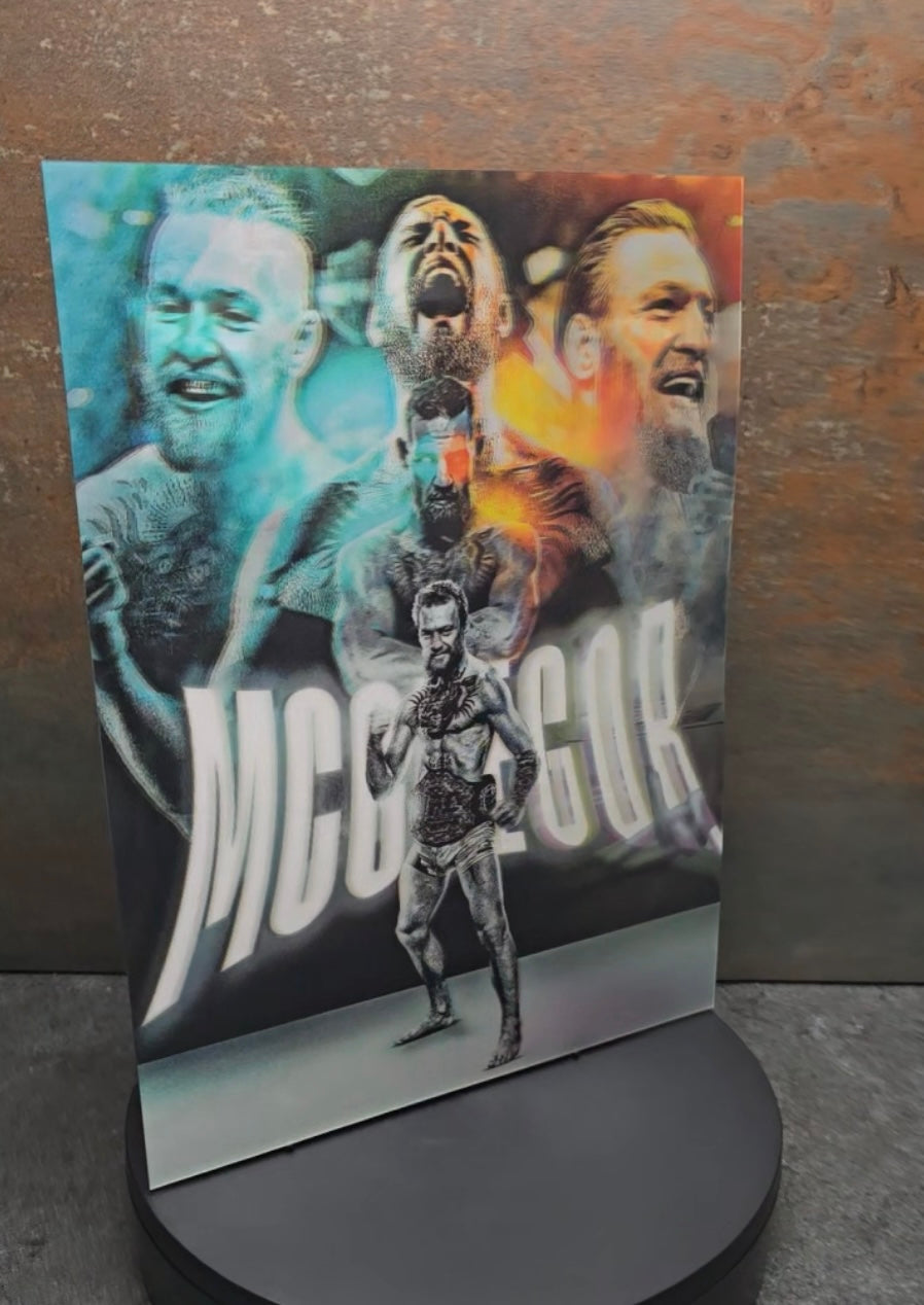 Conor McGregor - 3D Lentikularbild mit 3 Motiven