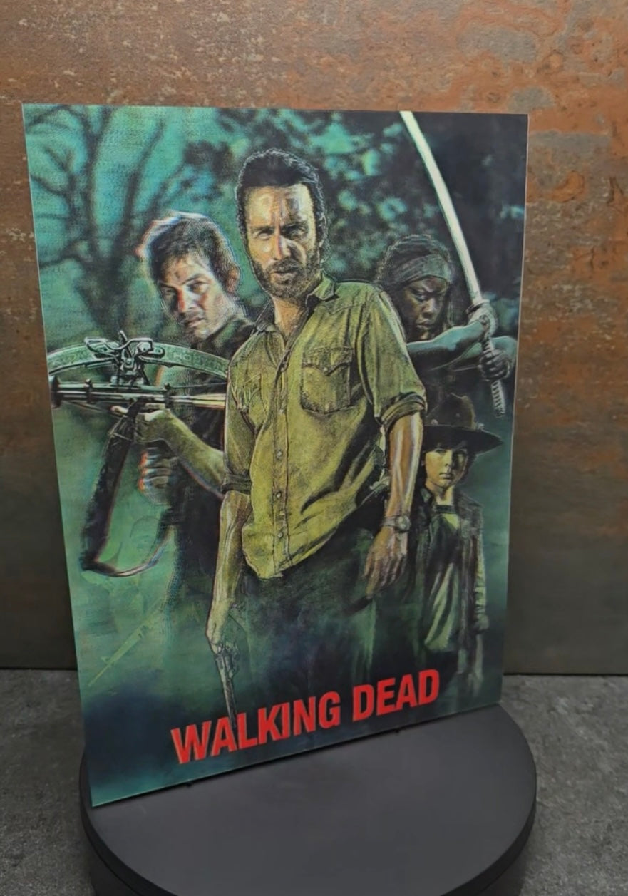 The Walking Dead Montage - 3D Lentikularbild mit 3 Motiven