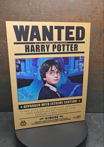 Harry Potter Wanted Posters 3 Hauptcharaktere - 3D Lentikularbild mit 3 Motiven