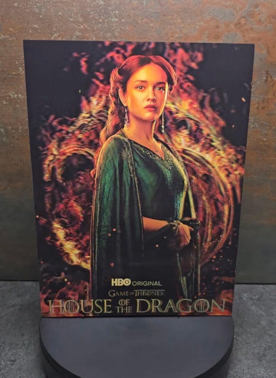 House of the Dragon Targaryens - 3D Lentikularbild mit 3 Motiven