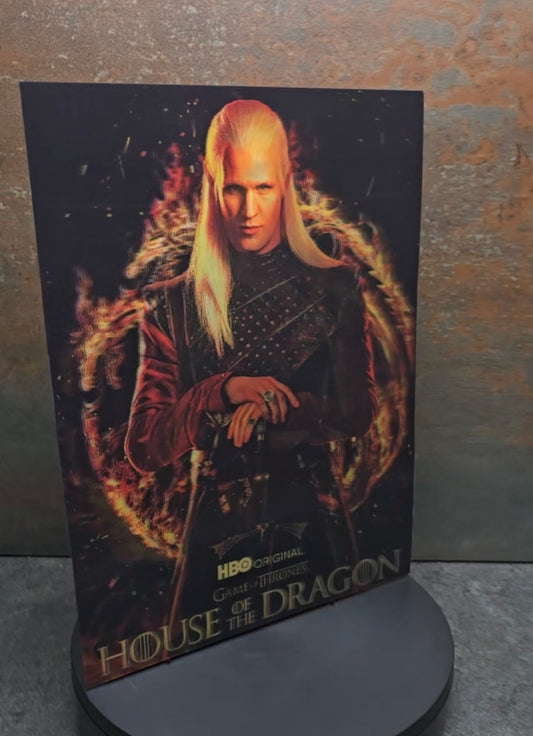 House of the Dragon Targaryens - 3D Lentikularbild mit 3 Motiven