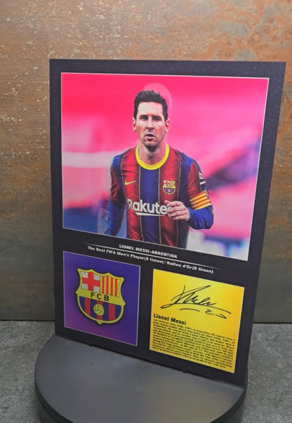 Lionel Messi Argentina - 3D Lentikularbild mit 3 Motiven