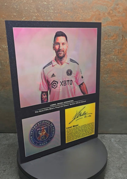 Lionel Messi Argentina - 3D Lentikularbild mit 3 Motiven