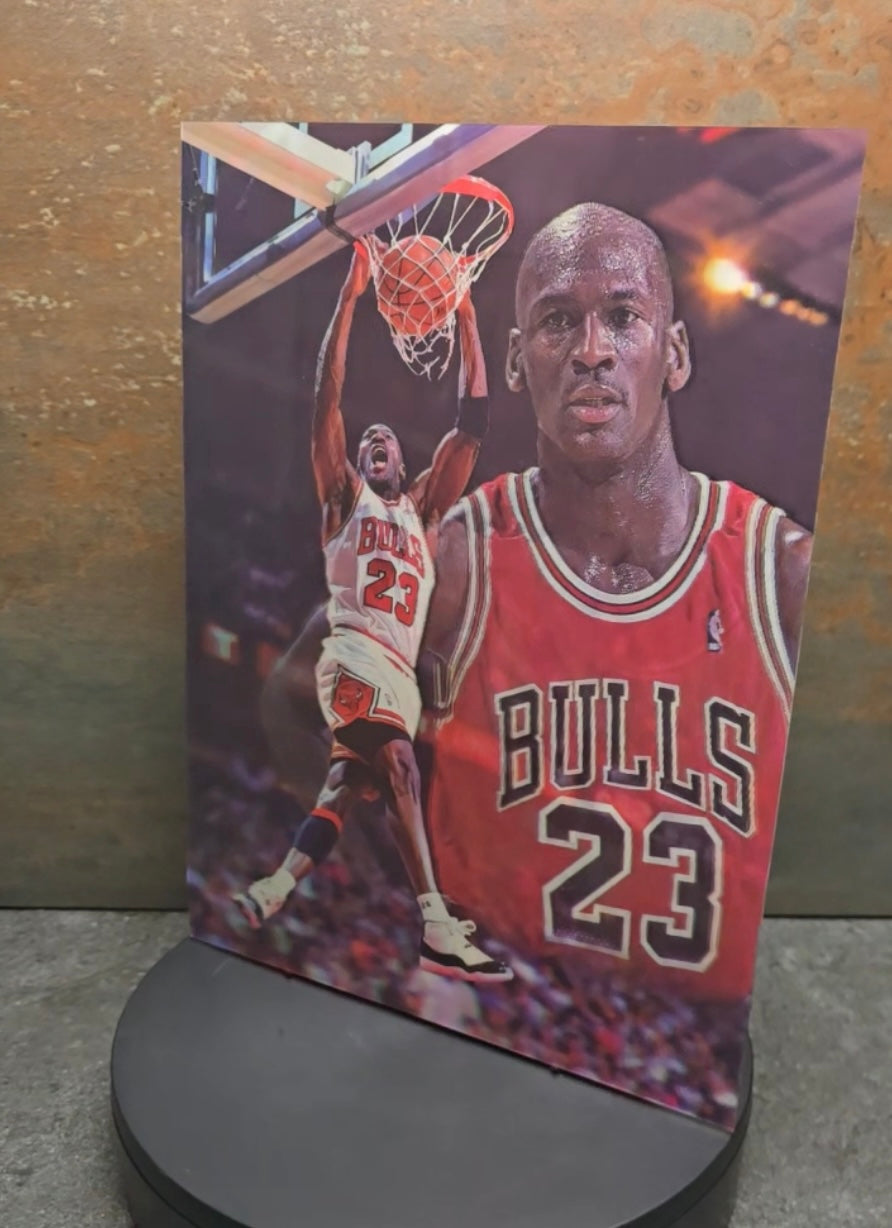 Michael Jordan - 3D Lentikularbild mit 2 Motiven