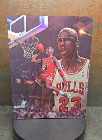 Michael Jordan - 3D Lentikularbild mit 2 Motiven