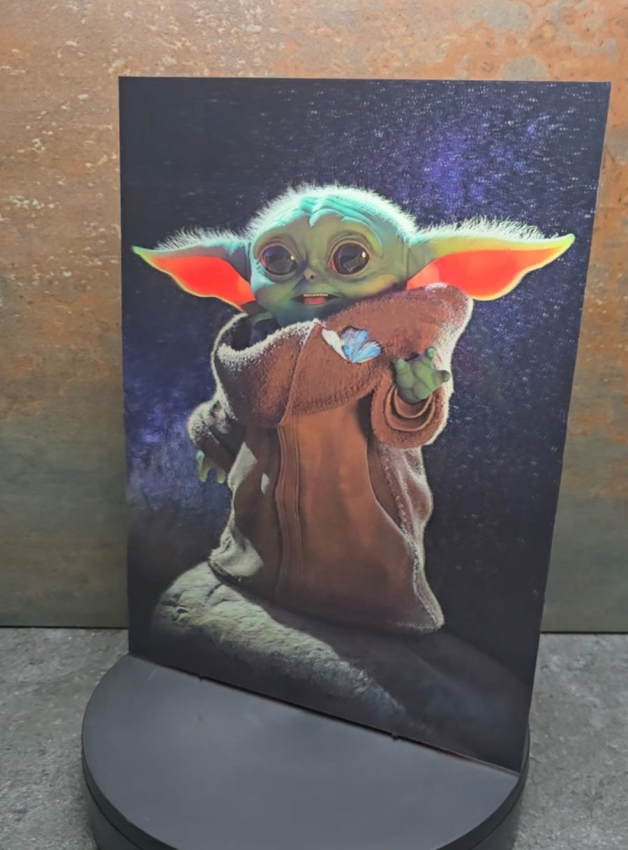 Baby Yoda Grogu - 3D Lentikularbild mit 2 Motiven