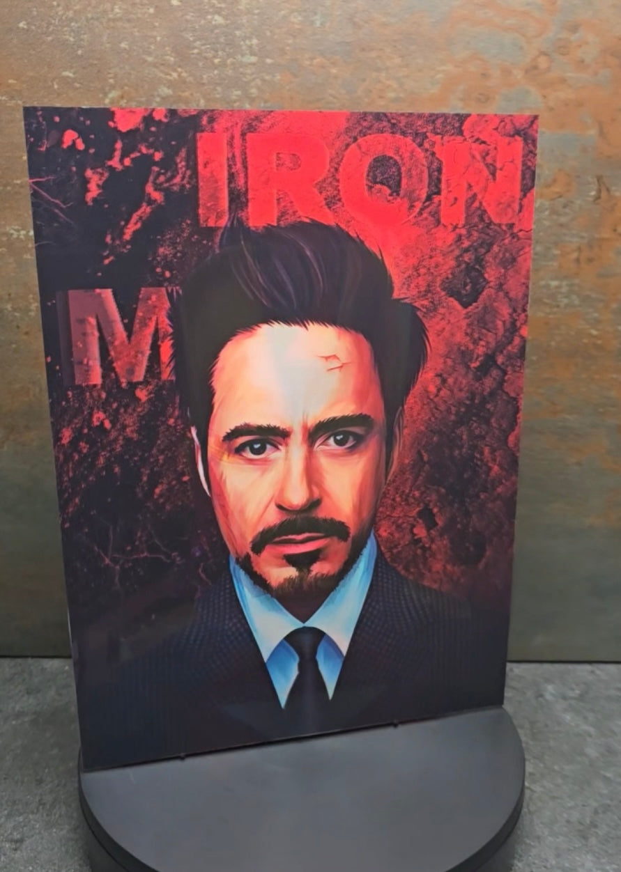 Iron Man Tony Stark & Helmet - 3D Lentikularbild mit 2 Motiven