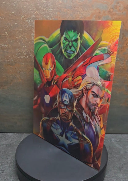 Avengers Marvel Comic Style - 3D Lentikularbild mit 3 Motiven