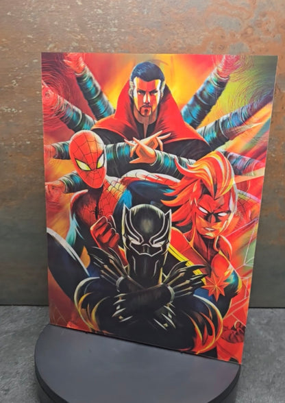 Avengers Marvel Comic Style - 3D Lentikularbild mit 3 Motiven