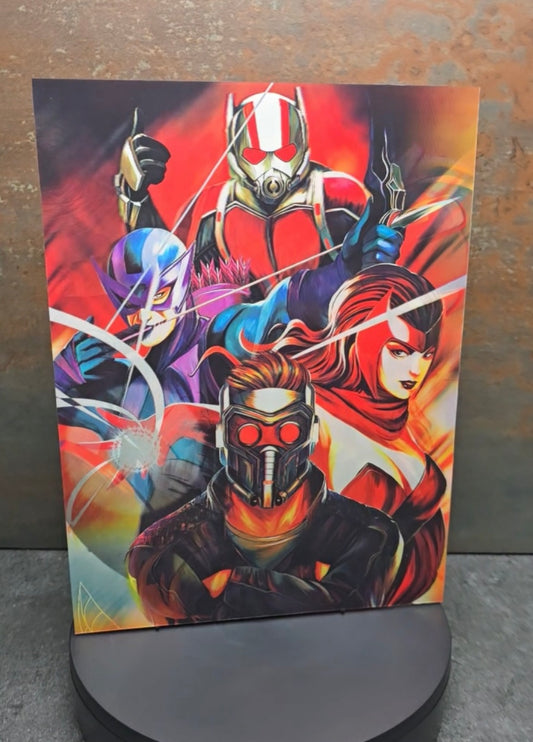 Avengers Marvel Comic Style - 3D Lentikularbild mit 3 Motiven