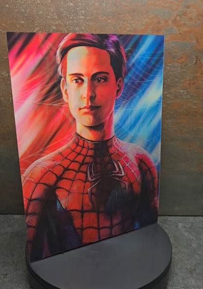 Spider-Man Schauspieler - 3D Lentikularbild mit 3 Motiven