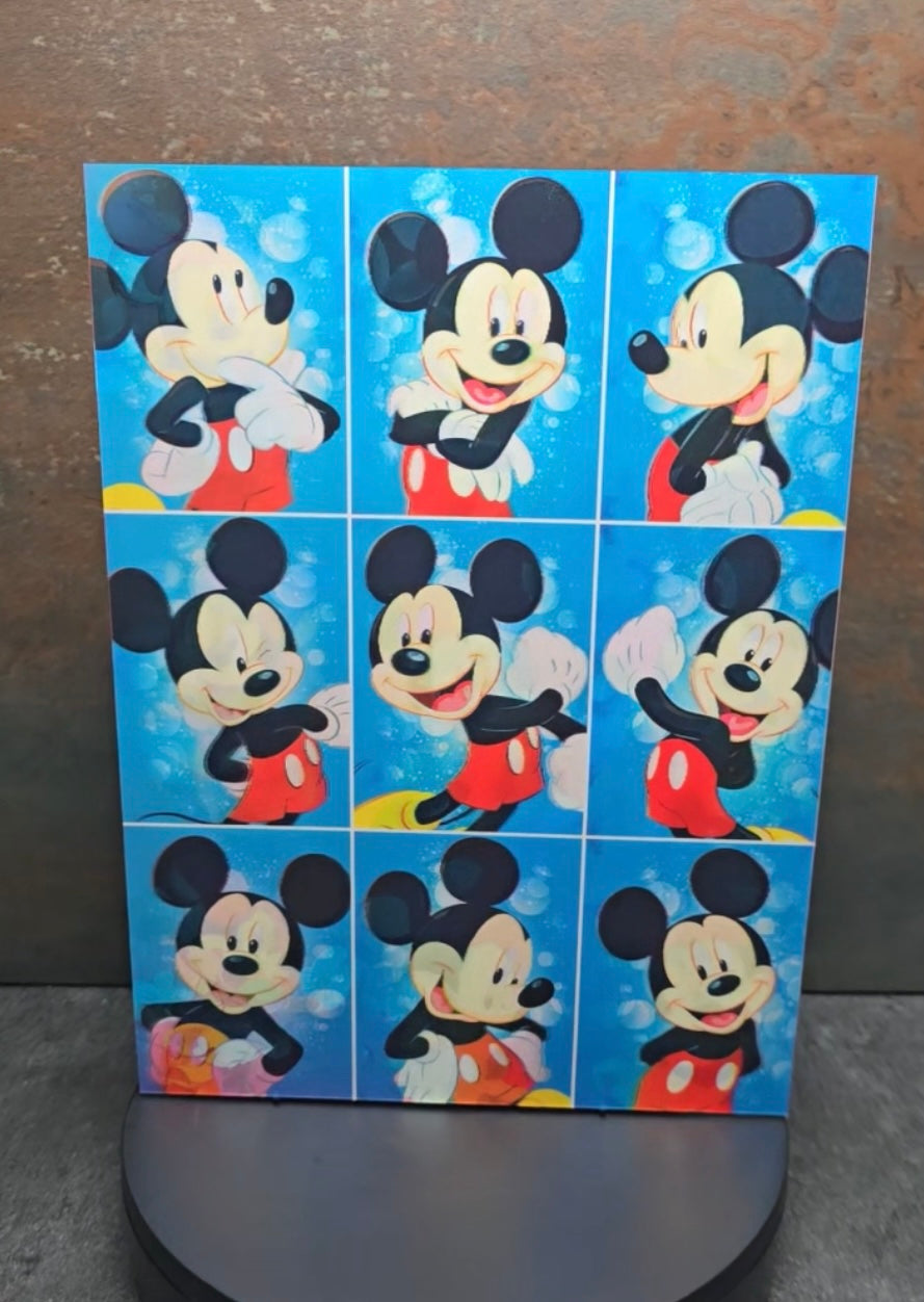 Mickey & Minnie Mouse - 3D Lentikularbild mit 2 Motiven
