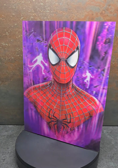 Spider-Man 3 Kostüme - 3D Lentikularbild mit 3 Motiven