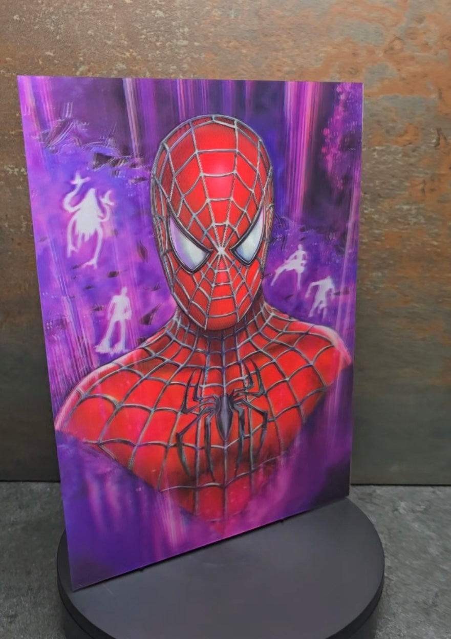 Spider-Man 3 Kostüme - 3D Lentikularbild mit 3 Motiven