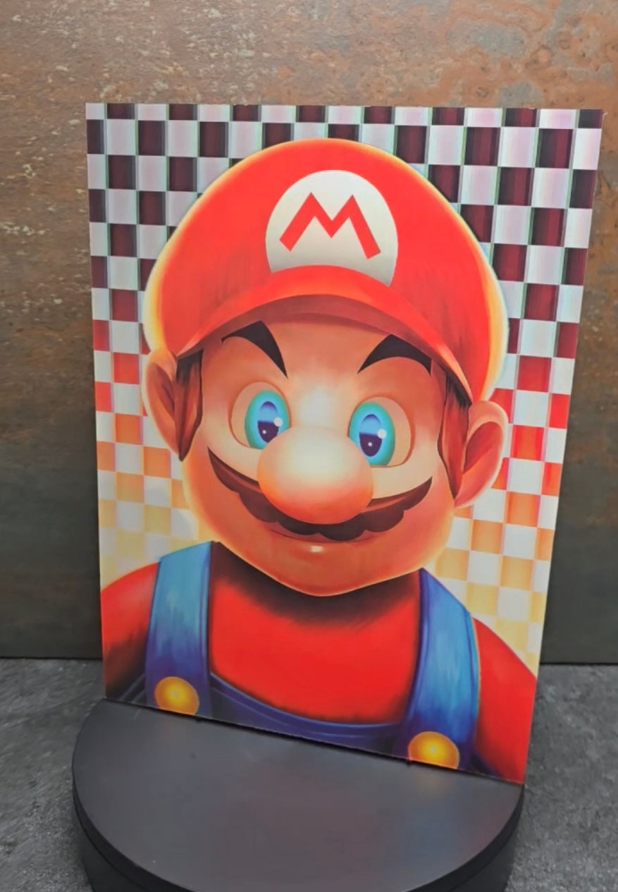 Super Mario & Bowser - 3D Lentikularbild mit 2 Motiven