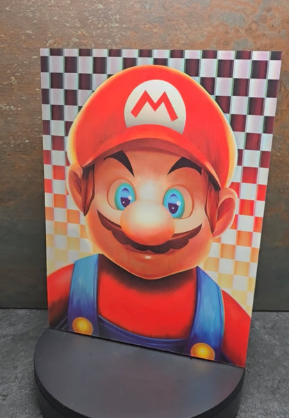 Super Mario & Bowser - 3D Lentikularbild mit 2 Motiven