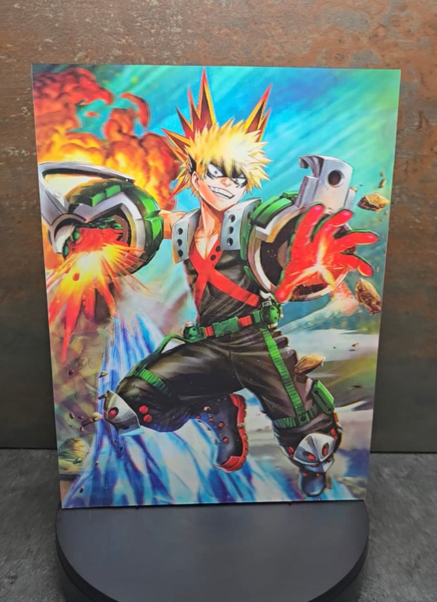 My Hero Academia Helden - 3D Lentikularbild mit 3 Motiven