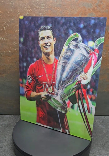Cristiano Ronaldo CR7 - 3D Lentikularbild mit 3 Motiven
