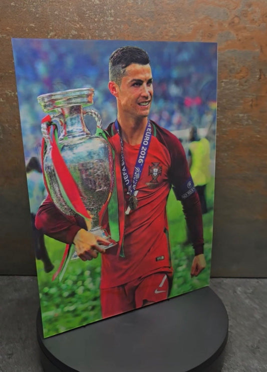 Cristiano Ronaldo CR7 - 3D Lentikularbild mit 3 Motiven