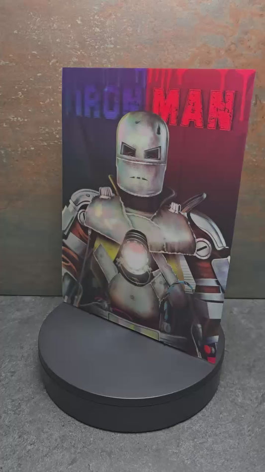 Iron Man Modern & Mark I - 3D Lentikularbild mit 2 Motiven