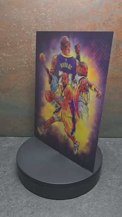 Kobe Bryant Lakers - 3D Lentikularbild mit 2 Motiven