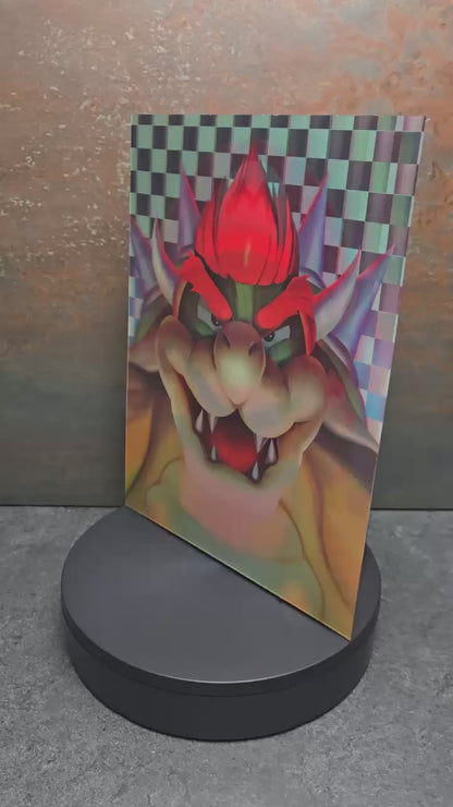 Super Mario & Bowser - 3D Lentikularbild mit 2 Motiven