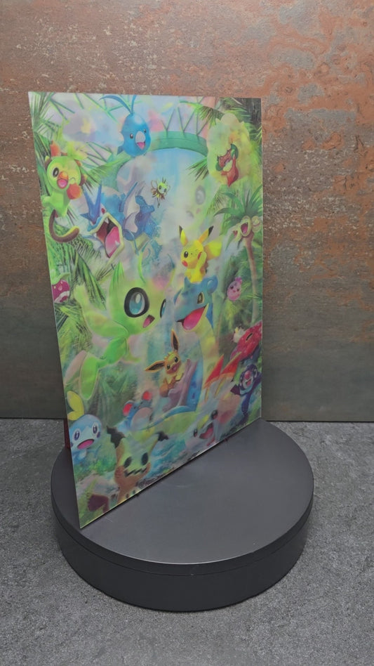 Pokémon Paradise Welten - 3D Lentikularbild mit 3 Motiven