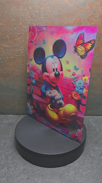 Mickey Mouse Bunte Welten - 3D Lentikularbild mit 3 Motiven