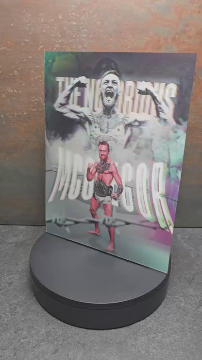 Conor McGregor - 3D Lentikularbild mit 3 Motiven