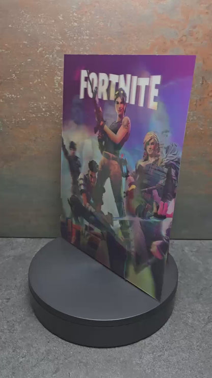 Fortnite Montage - 3D Lentikularbild mit 3 Motiven