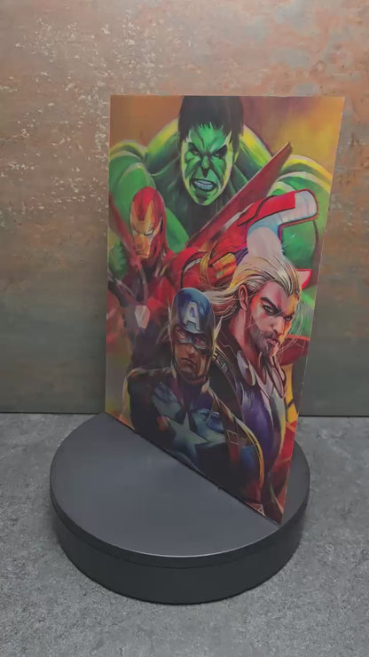 Avengers Marvel Comic Style - 3D Lentikularbild mit 3 Motiven