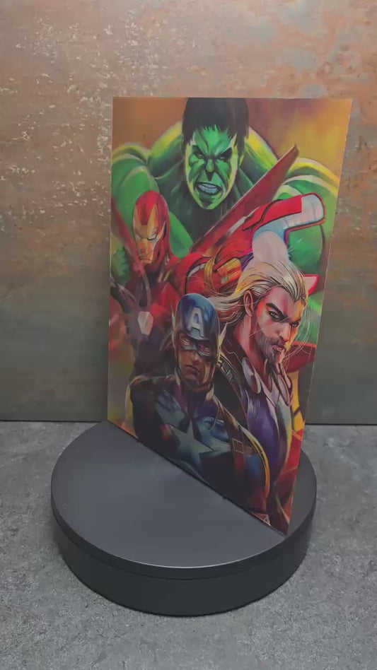 Avengers Marvel Comic Style - 3D Lentikularbild mit 3 Motiven