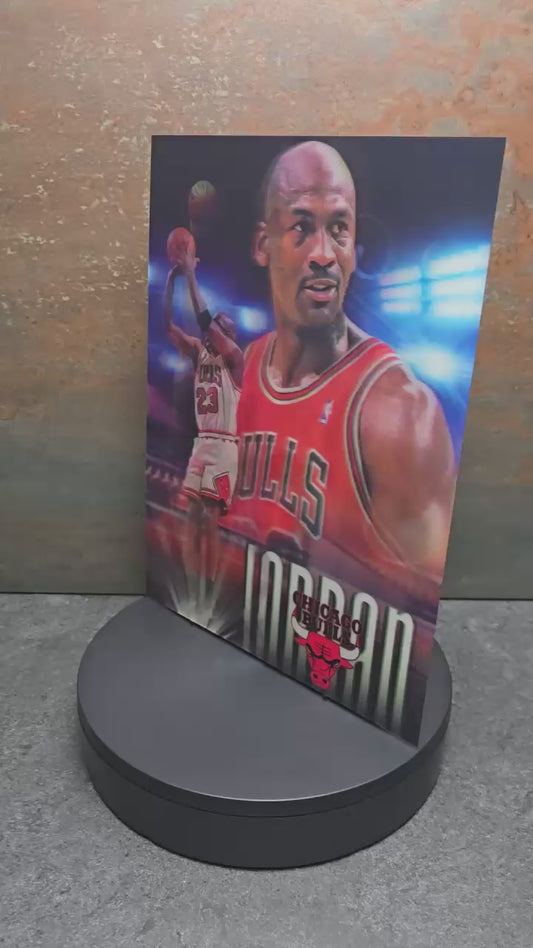Michael Jordan Bulls - 3D Lentikularbild mit 3 Motiven