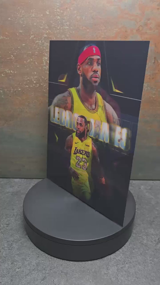 Basketball Legends - LeBron, Kobe & Jordan | 3D Lentikularbild
