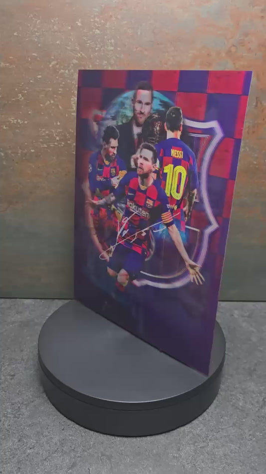 Lionel Messi Weltmeister Montage - 3D Lentikularbild mit 3 Motiven