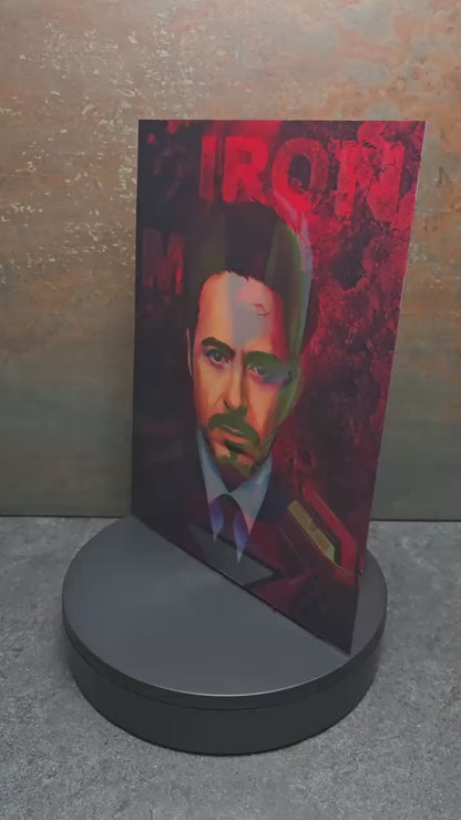 Iron Man Tony Stark & Helmet - 3D Lentikularbild mit 2 Motiven
