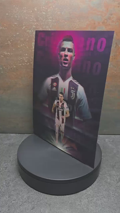 Cristiano Ronaldo Real Madrid - 3D Lentikularbild mit 3 Motiven