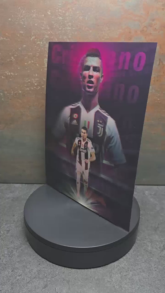 Cristiano Ronaldo Real Madrid - 3D Lentikularbild mit 3 Motiven