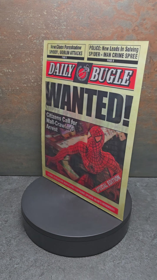 Spider-Man Daily Bugle Newspaper - 3D Lentikularbild mit 3 Motiven