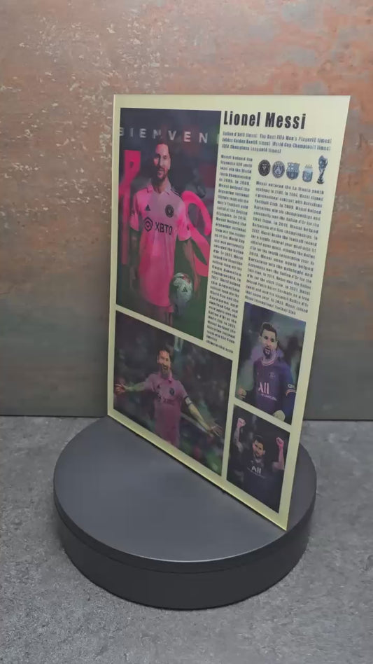 Lionel Messi Magazin - 3D Lentikularbild mit 3 Motiven