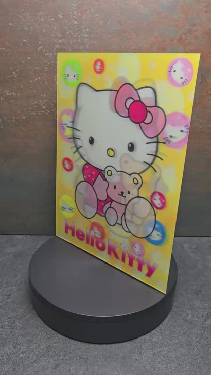 Hello Kitty - 3D Lentikularbild mit 3 Motiven