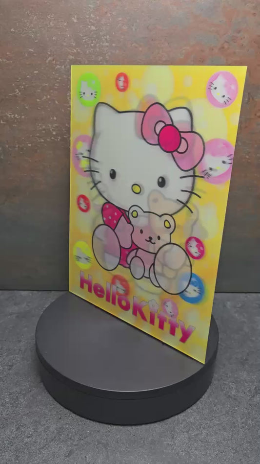 Hello Kitty - 3D Lentikularbild mit 3 Motiven