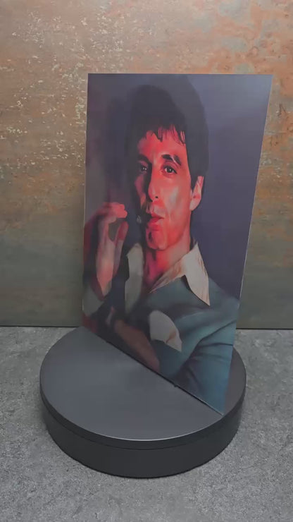 Scarface Tony Montana V2 - 3D Lentikularbild mit 3 Motiven