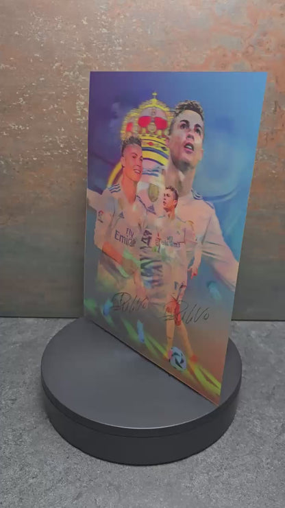 Cristiano Ronaldo Montage - 3D Lentikularbild mit 3 Motiven
