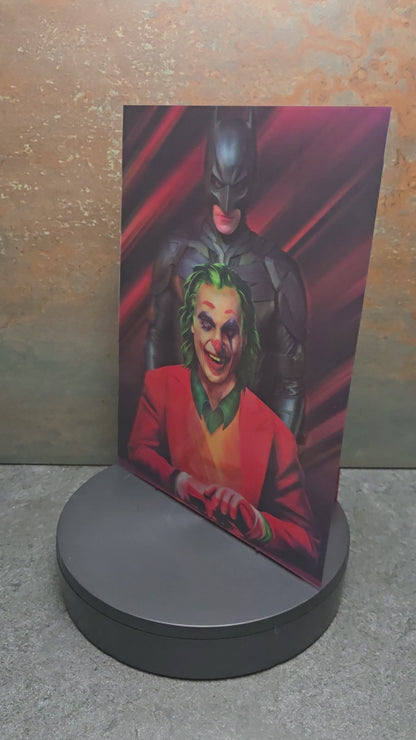 Batman & Joker 3 Versions - 3D Lentikularbild mit 3 Motiven