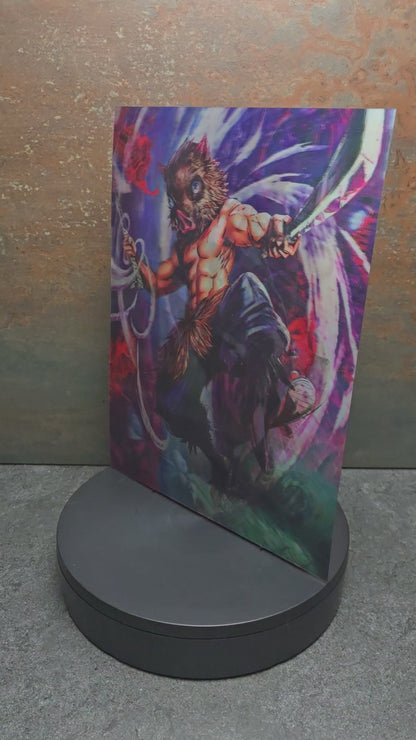 Demon Slayer Trio - 3D Lentikularbild mit 3 Motiven