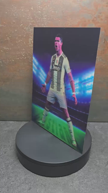 Cristiano Ronaldo SIUUU - 3D Lentikularbild mit 4 Motiven