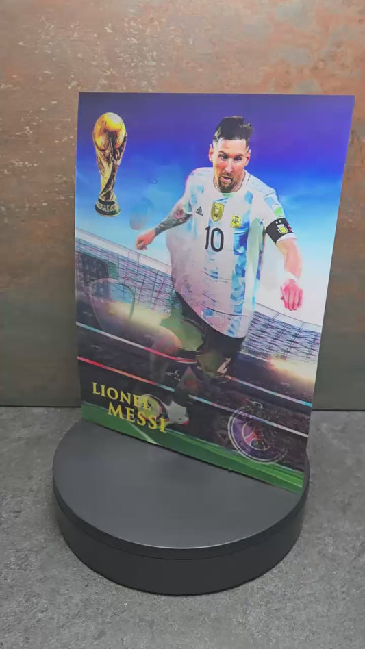 Lionel Messi Barcelona - 3D Lentikularbild mit 3 Motiven