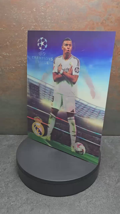 Kylian Mbappé - 3D Lentikularbild mit 3 Motiven